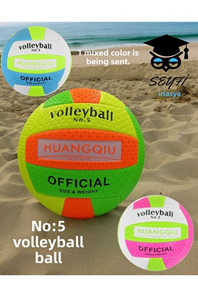 SEYFİKİRTASİYE كرة الطائرة رقم: 5 - قطعة واحدة، تعمل بأشكال أنيقة وألوان مختلطة