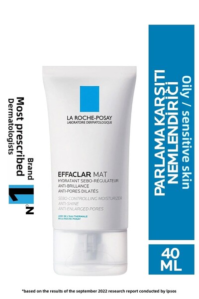 La Roche Posay كريم العناية المضاد للتألق من إيفاكلار مات - 40 مل، كريم للوجه...