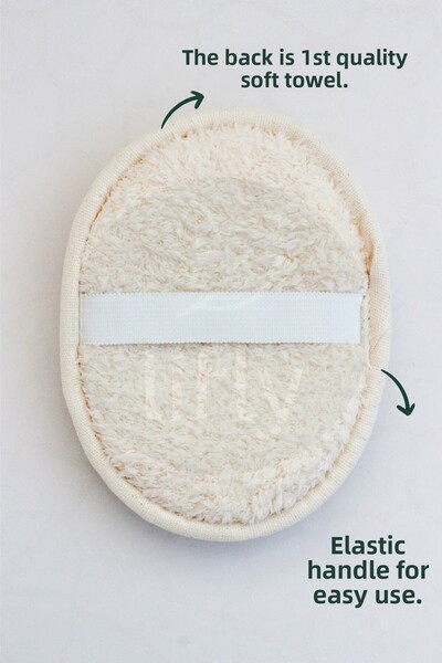 lifly ألياف اليقطين الطبيعية حليب الحمار والعسل - صابون مستخلص الأرز - ألياف السيزال للوجه والجسم - مجموعة صابون ألياف اليقطين