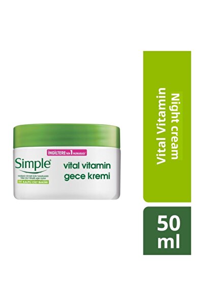 Simple Vital Vitamin Suitable for Sensitive Skin Day Care Cream SPF15 50 Ml