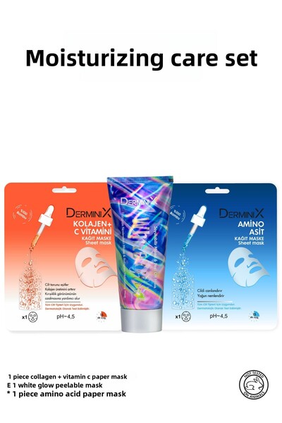 Derminix Moisturizing Mask Set / Moisturizing Mask + Amino Mask + Collagen C ...