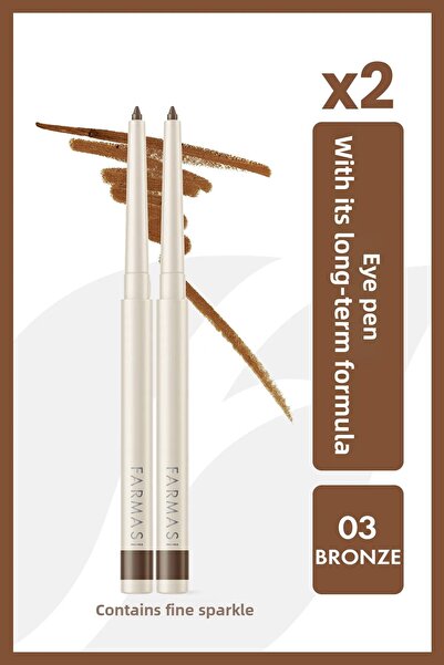 Farmasi 2 عبوة من محدد العيون المصعد - برونزي