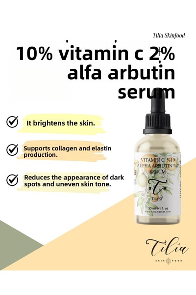 Tilia Skinfood 10% فيتامين سي + 2% سيروم ألفا أربوتين