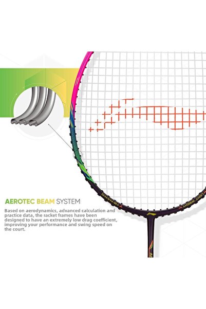 Li-Ning Air Force G2 - 80 Carbon Fibre Strung Badminton Racket with Free Full Cover