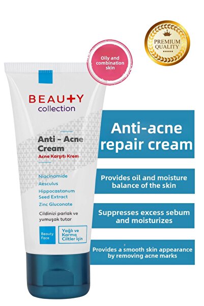 Beauty Collection كريم إصلاح مضاد لحب الشباب يوفر توازن الزيت والرطوبة في الب...