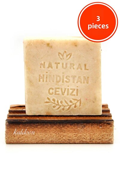 xdeonss صابون زيت جوز الهند مصنوع يدويًا طبيعي 120 جرام × 3 قطع