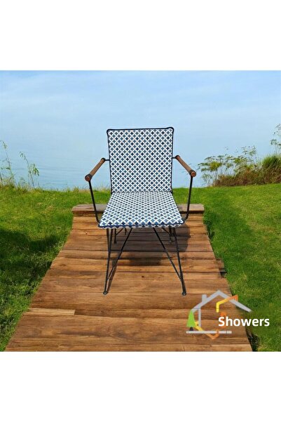 DÜŞLER EV TEKSTİLİ 40*80 Pânză de rață, cu model geometric albastru, pernă pe...