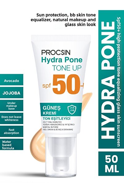 PROCSIN Hydra Pone Spf50+ - Skin Tone Equalizing Bb Sunscreen, Makeup Effect Giving Glass Skin