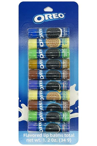 TASTE Beauty 10 Pieces Oreo Lip Balm - Lip Balm Assortment Pack