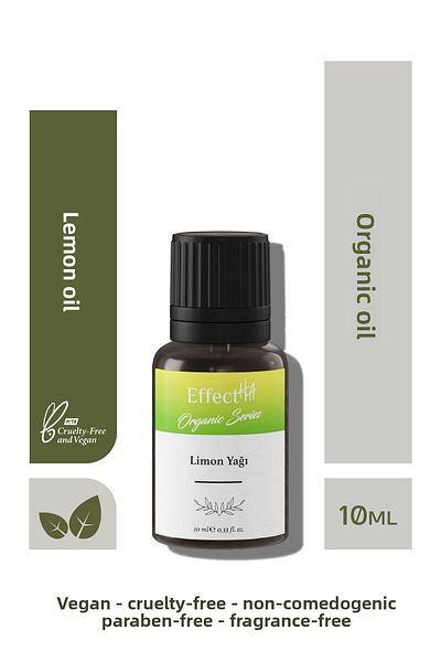 EffectHA Organic Lemon Oil 100% Pure Natural and Additive-Free Essential Oil 10ml