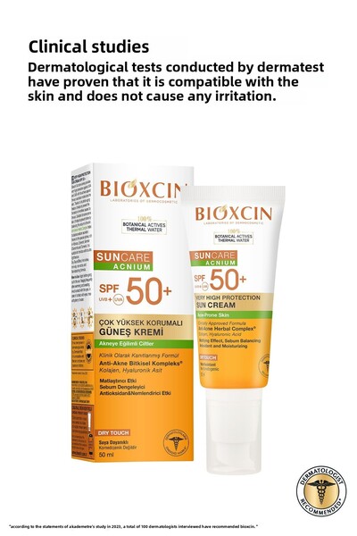 Bioxcin Îngrijire solară Akneye Eğilimli Ciltler Için Güne-