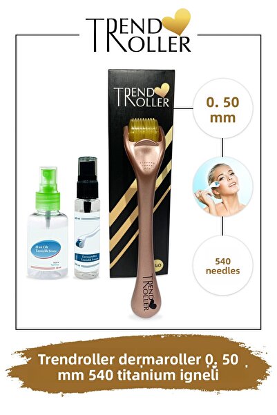 Trendroller Dermaroller 0.50mm Titanium 540 Needle Original Derma Roller