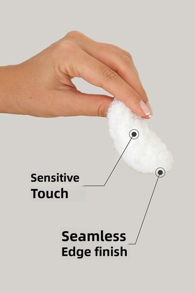 Monoibio Makeup Remover Cotton - 100% Cotton Washable Facial Cleansing Cotton Large Size