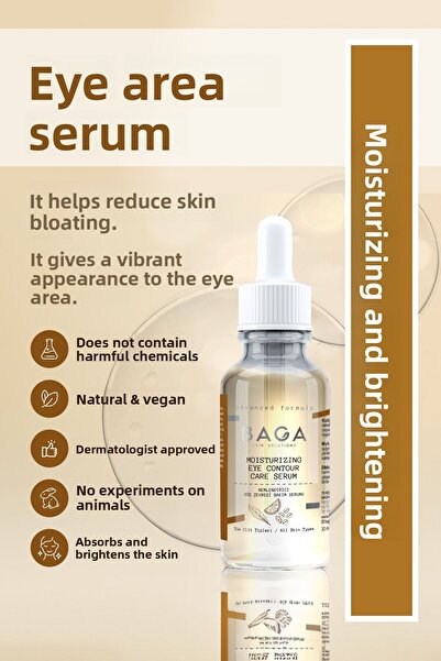 Baga Anti-Dark Circles and Eye Bags Brightening Caffeine Serum for Under-Eye ...
