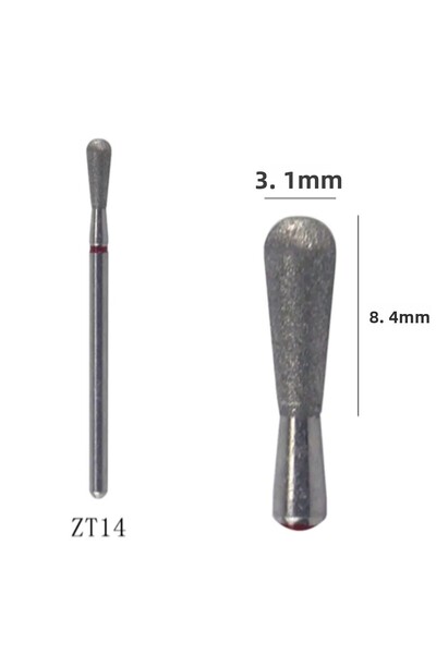 MİNİFİYONK Diamond Dry Manicure Tip Rasp Machine Tip Milling Cutter