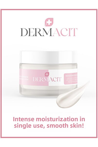 DERMACIT كريم ترطيب مكثف ذو أساس مائي – حمض الهيالورونيك رباعي الأبعاد والكافيين