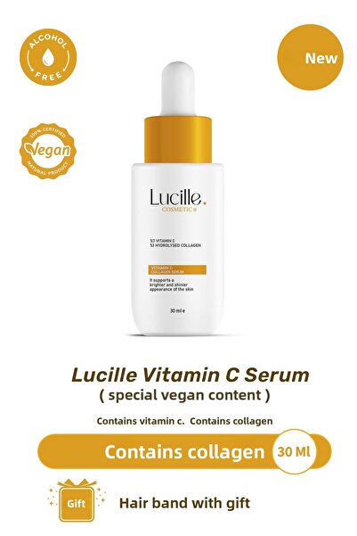 Lucille سيروم فيتامين سي وكولاجين للعناية بالبشرة نباتي 30 مل
