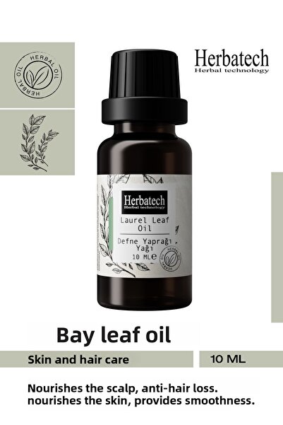 Herbatech Natural Bay Leaf Oil 10 ml - Muscle and Joint Relaxant, Scalp Stren...