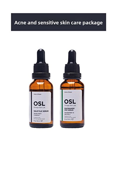 OSL Omega Skin Lab مجموعة العناية بالبشرة لحب الشباب والبشرة الحساسة