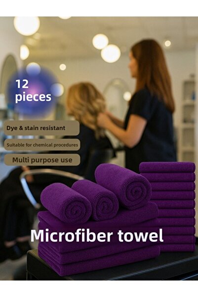 embays collection (12 броя) Микрофибърна кърпа 50x90 см, кърпа за бръснар, кърпа за фризьор, спортна кърпа, кърпа за ръце и лице