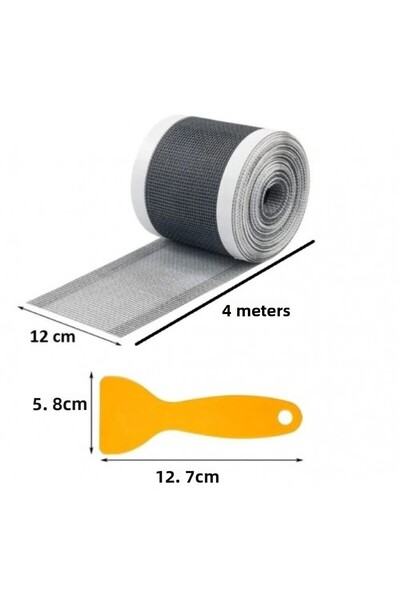 TİNEKE Multi-Purpose Drain Strainer and Fly Screen Repair Kit 12 cm * 4 Meters