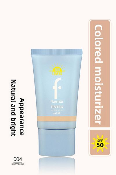 Flormar Sun Lovers Moisturizing Effect & Natural Finish Tinted Sunscreen Spf50- 004 Ivory Beıge