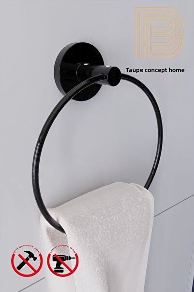 boz concept home مجموعة ملحقات الحمام لتنظيم حامل المناشف المنزلية اللاصق من ...