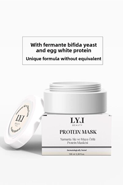 LYL BEAUTY قناع شد المسام وتجديد البشرة بخلاصة بياض البيض والخميرة - قناع بيا...
