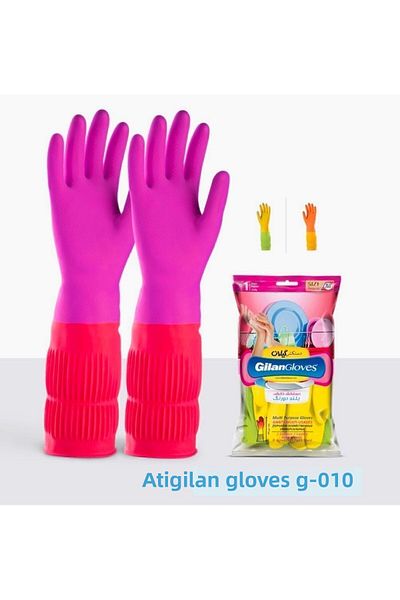 Gilan Gloves Atigilan 40 Cm Colorful Size M Long Dish Cleaning Gloves