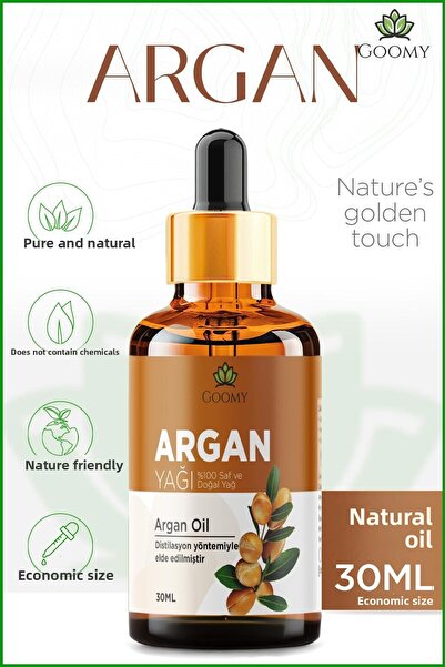GOOMY 30 ml 100% Pure and Natural Argania Spinosa Oil - Cold Pressed