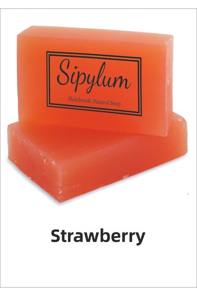 Sipylum صابون خلاصة الفراولة مع الجلسرين الطبيعي