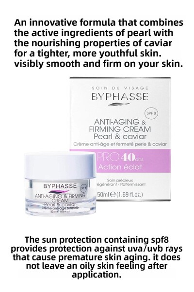 BYPHASSE Anti-Aging Pro40 Anti-Aging Cream with Pearl and Caviar Extract 50ml