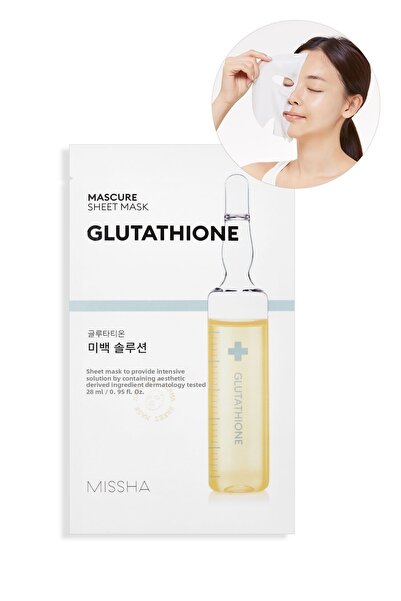 Missha Brightening Leaf Mask - Mascure Whitening Solution with Glutathione