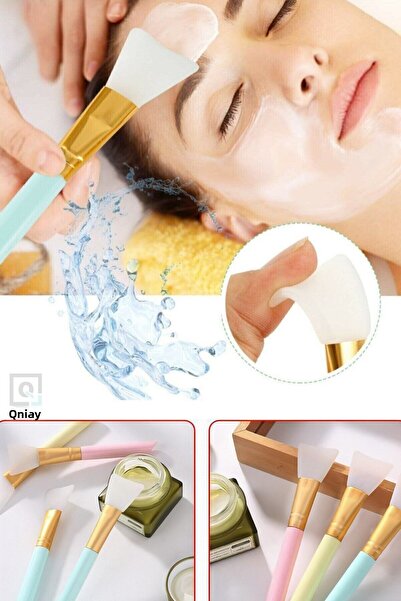 QNİAY فرشاة كريم قناع السيليكون - إزالة المكياج للعناية بالوجه والبشرة