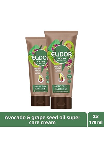 Elidor Energy of Nature Repair Super Hair Care Cream Avocado Grape Seed Oil 1...