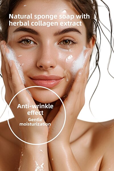 Biolea's skincare صابون الكولاجين الطبيعي بالإسفنجة - 130 جرام