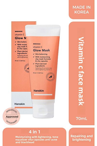 Hanskin VitamincGlow Mask - Brightening Blackhead/anti-acne/moisturizer 70ml