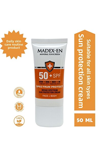 Madexen واقي شمسي معدني بعامل حماية من الشمس 50