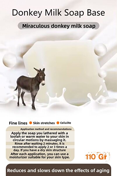 FANTASTİK SANAT ATÖLYESİ Miraculous Donkey Soap - Stop to Fine Lines, Cellulite, Wrinkles and Aging Effects!