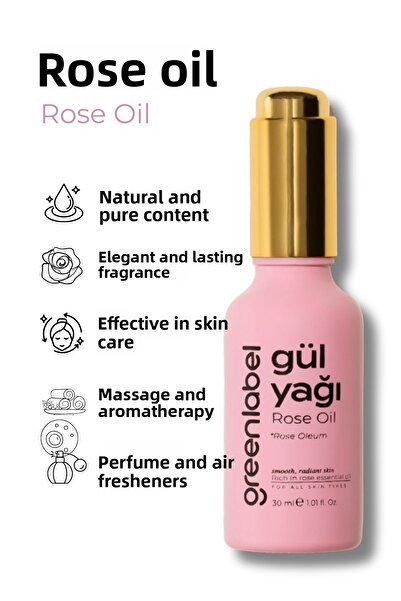 Greenlabel زيت الورد لتعزيز الطاقة الأنثوية ودعم العناية بالبشرة 30 مل