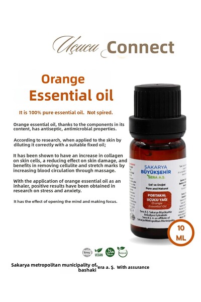 SBB SERA زيت البرتقال العطري 10 مل - نباتي حلال طبيعي 100% معتمد