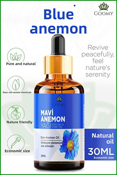 GOOMY Blue Anemone Oil Distillation 100% Natural Herbal Essential Oil Blue An...