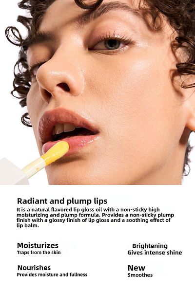Cream Co. ملمع شفاه مرطب ومغذي للشفاه |   زيت الشفاه بنكهة التوت البري |   فيتامين هـ