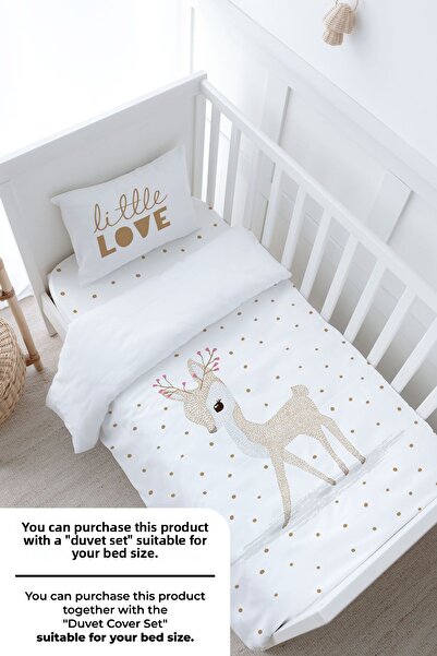 Tuğba Kuğu Σετ σεντόνια Baby Size - Iconic Series - Flower Horned Deer