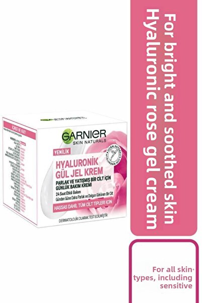 Garnier Bright and Sooth Rose Gel-cream - Hiyarulonik Daily Care Cream