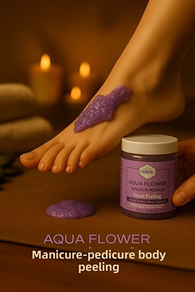 naturgleam أكوا فلاور مانيكير - باديكير وتقشير الجسم - 250 جم