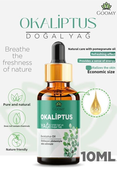 GOOMY 100% Natural Eucalyptus Oil - Eucalyptus Essential, 10ml