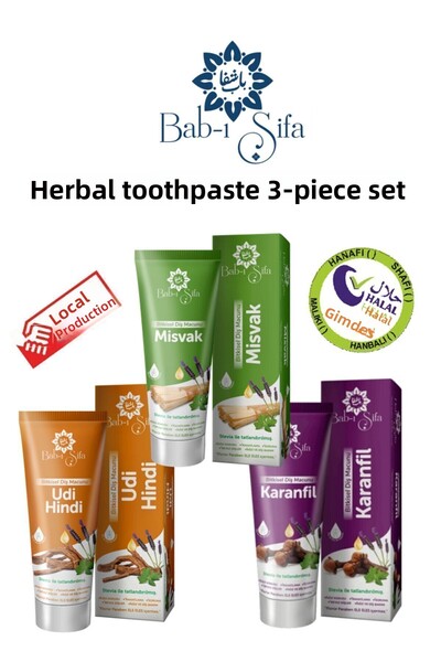 Bab-ı Şifa Herbal Toothpaste 140 GrSet of 3