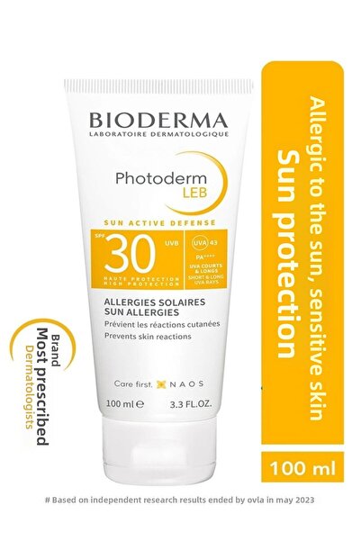 Bioderma Photoderm LEB SPF30 Sensitive Skin Anti-Sun Allergy Face Sunscreen i...