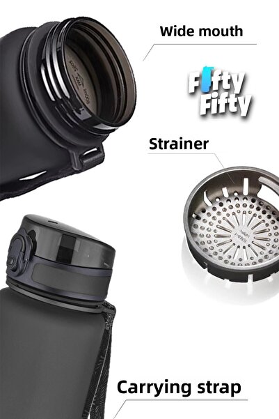 Uzspace 350 ml Softtouch Tritan Children's Water Bottle Without Straw -Ff350Mluzs